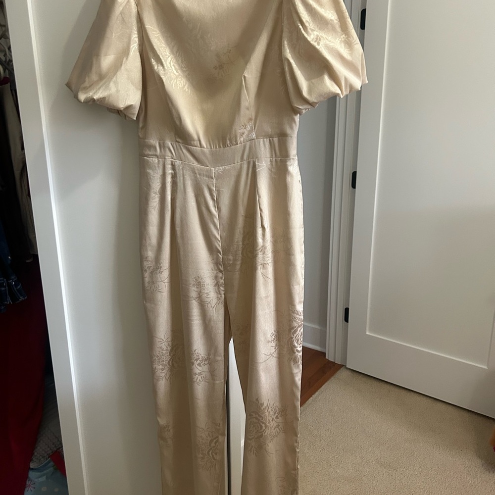 Lulu's Luxurious Gold Jumpsuit